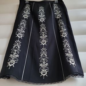 Ann Taylor Loft Black A-line Skirt Size 8